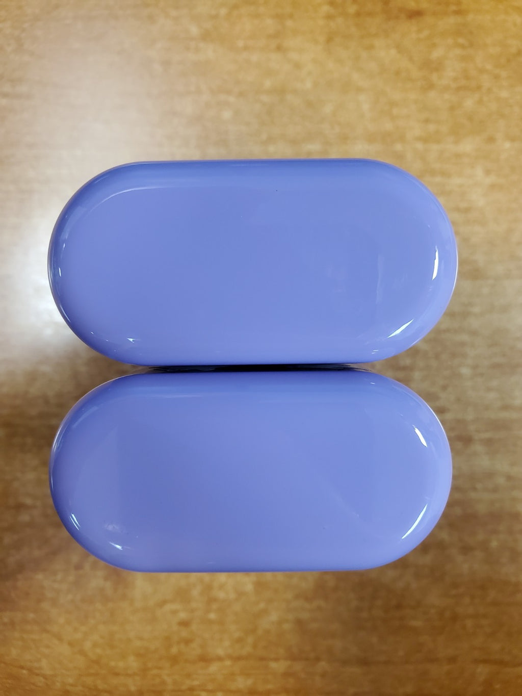 2 Pack Refillable Deodorant Cases with Lilac Ghost Cat Design