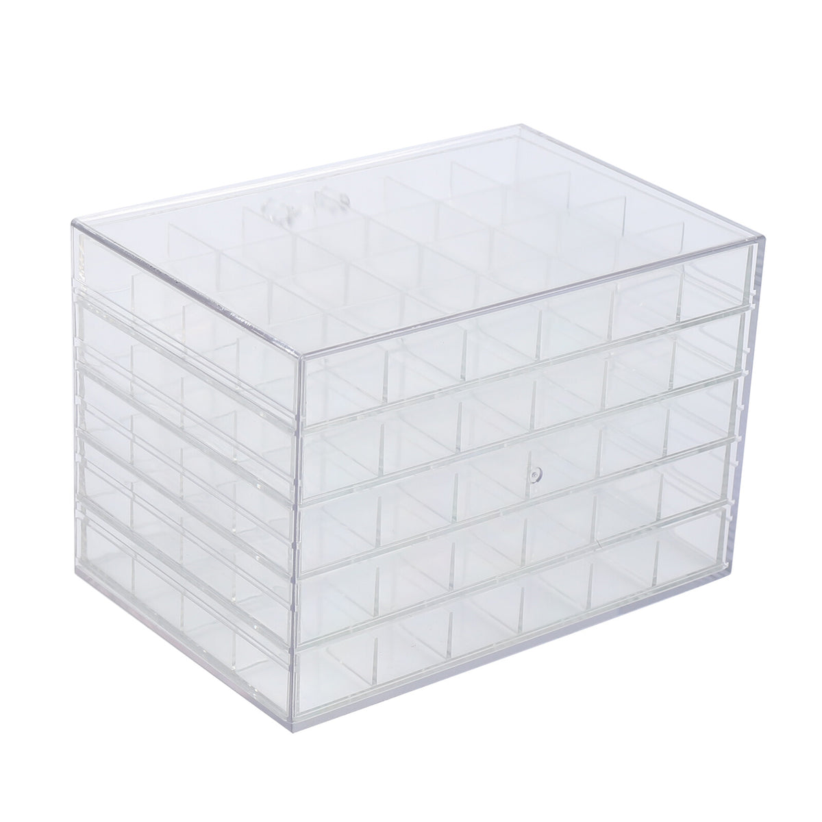 Acrylic Earring Storage Box Organizer with 5 Drawers - Jewelry Holder