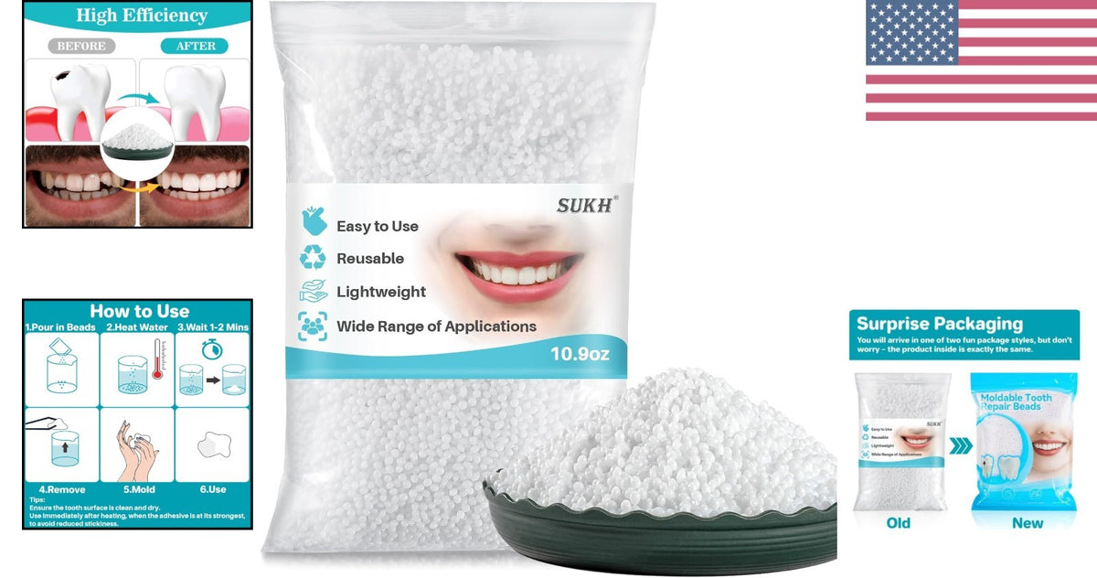 Thermoplastic Beads 10.9oz for DIY Crafts and Tooth Filling