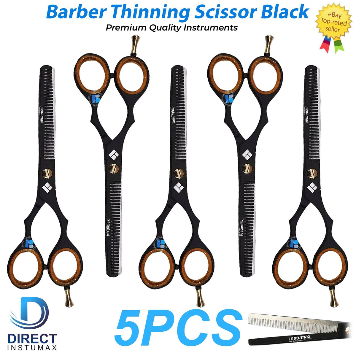 Professional Hair Thinning & Cutting Scissors Set for Barbers and Salons