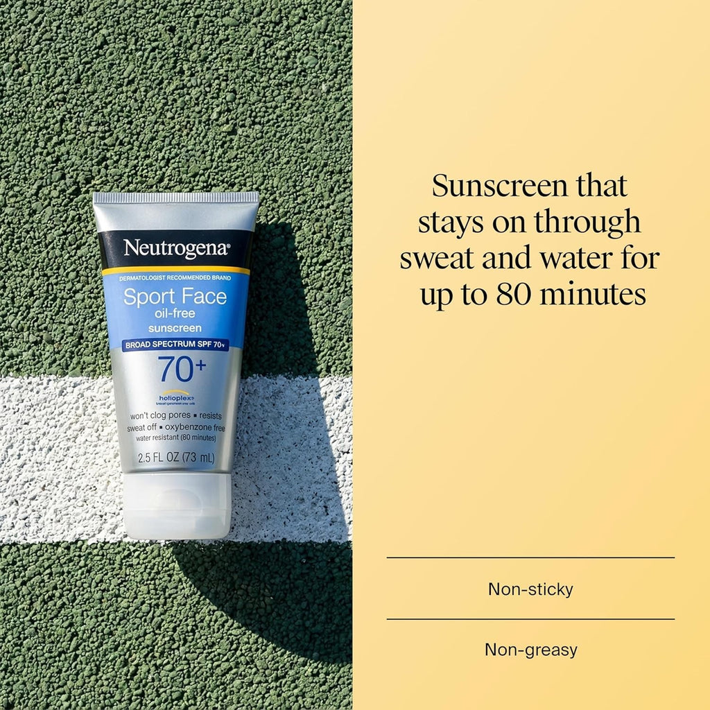 SPF 70+ Sport Sunscreen Lotion Water-Resistant Non-Greasy Hydrating UVAUVB Protection