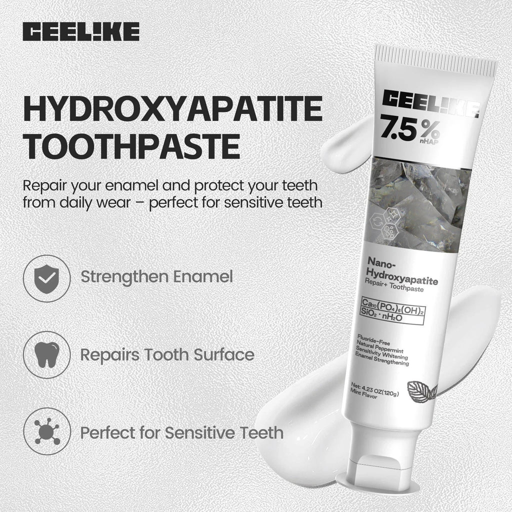Nano Hydroxyapatite Toothpaste 4.23 oz Enamel Repair Sensitive Teeth Fluoride-Free