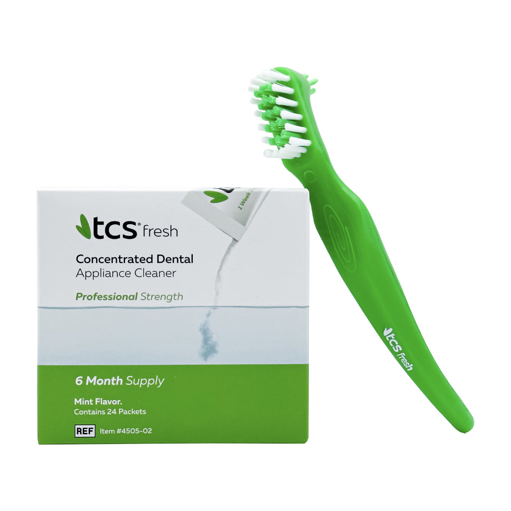 Dental Appliance Brush 3 Pack - Soft Bristle Denture & Retainer Cleaner