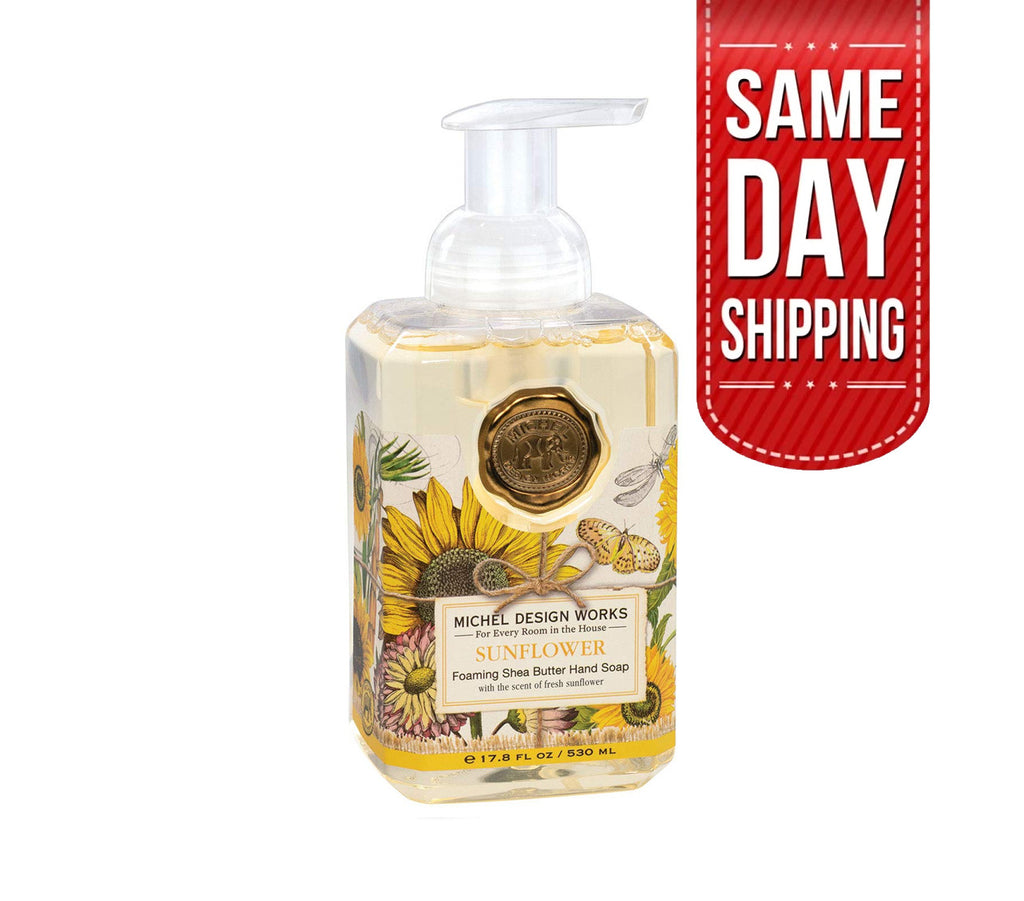 Foaming Hand Soap with Sunflower Scent - 17.8 Fl Oz Moisturizing Liquid Hand Wash