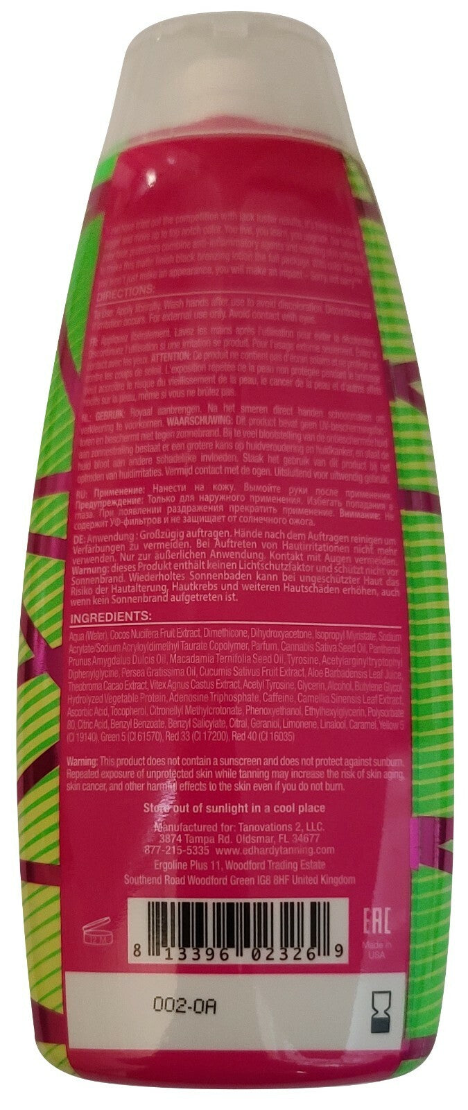Ed Hardy Sorry Not Sorry 50x Bronzer Tanning Lotion - 10 oz