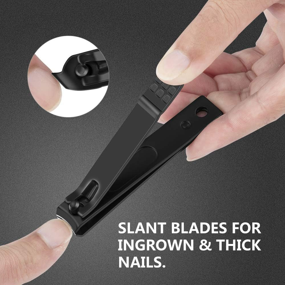 3-Piece Nail Clippers Set - Stainless Steel Manicure & Pedicure Tools