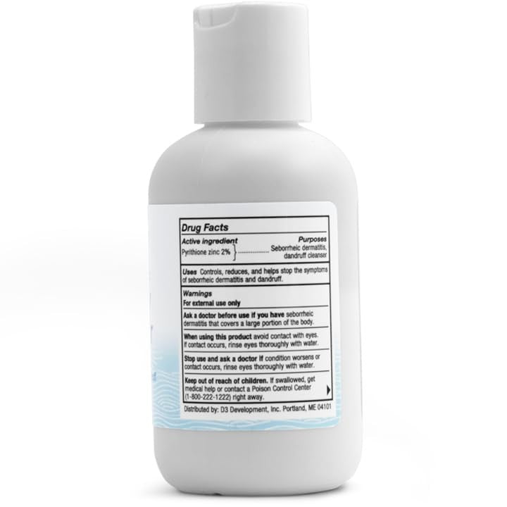 Pyrithione Zinc Liquid Facial Cleanser - Anti-Dandruff, pH Balanced, 4 Fl Oz