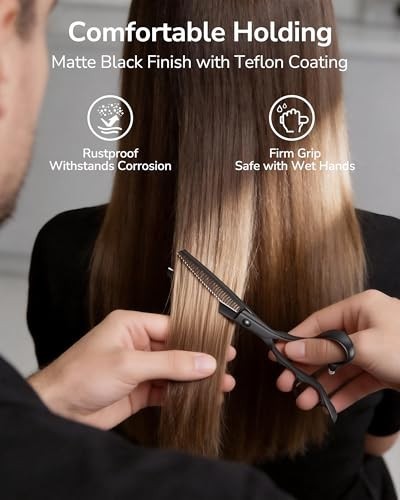 Professional Texturizing Hair Shears - 30 Teeth Stainless Steel Thinning Scissors