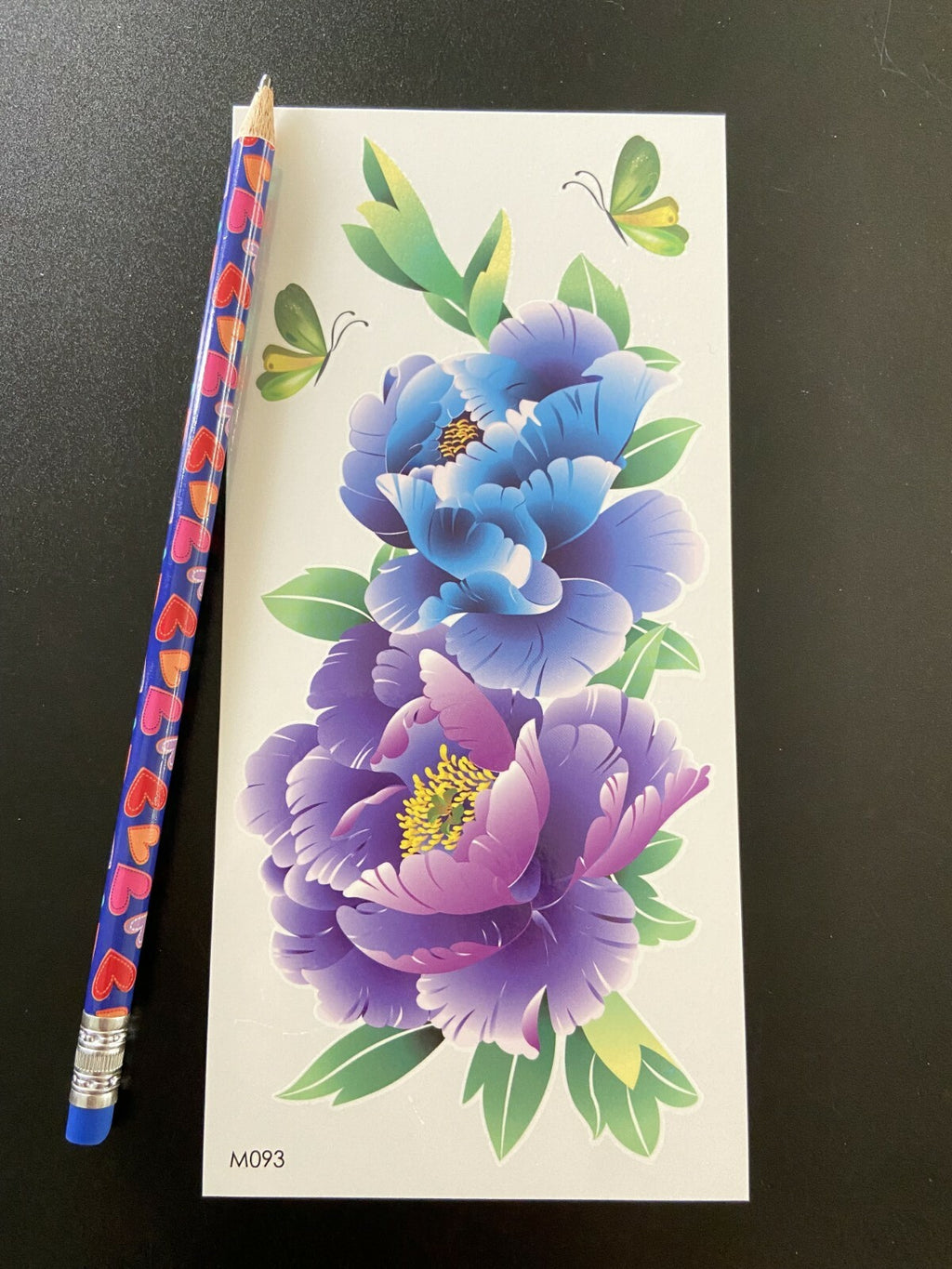 Colorful Floral Butterfly Temporary Tattoos for Arms & Body Art