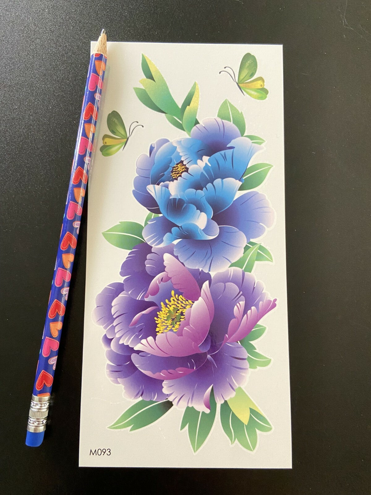 Colorful Floral Butterfly Temporary Tattoos for Arms & Body Art
