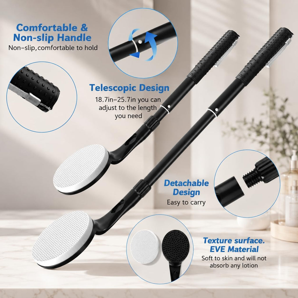 Telescopic Back Lotion Applicator for Self-Tanner & Body Cream - 25.7 Inch