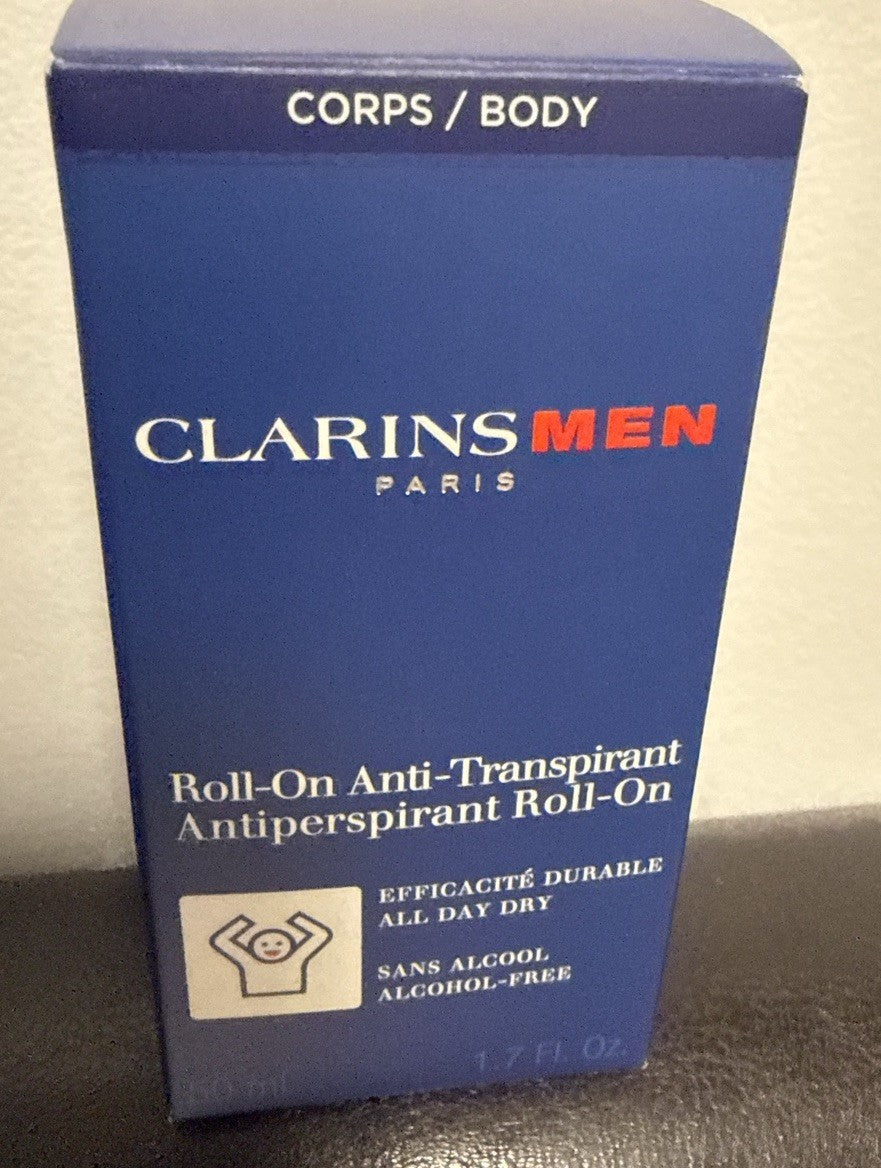 Clarins Men Antiperspirant Deodorant Roll-On 50ml - Brand New