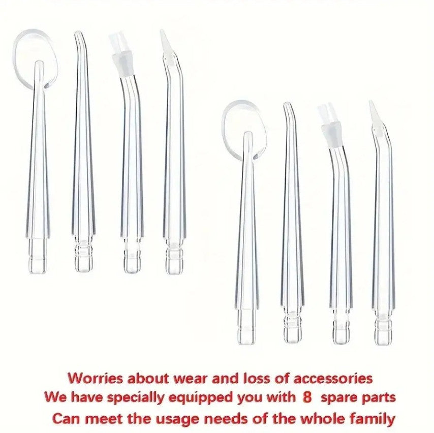 8pcs Water Flosser Nozzle Replacement Tips for Dental Water Jets