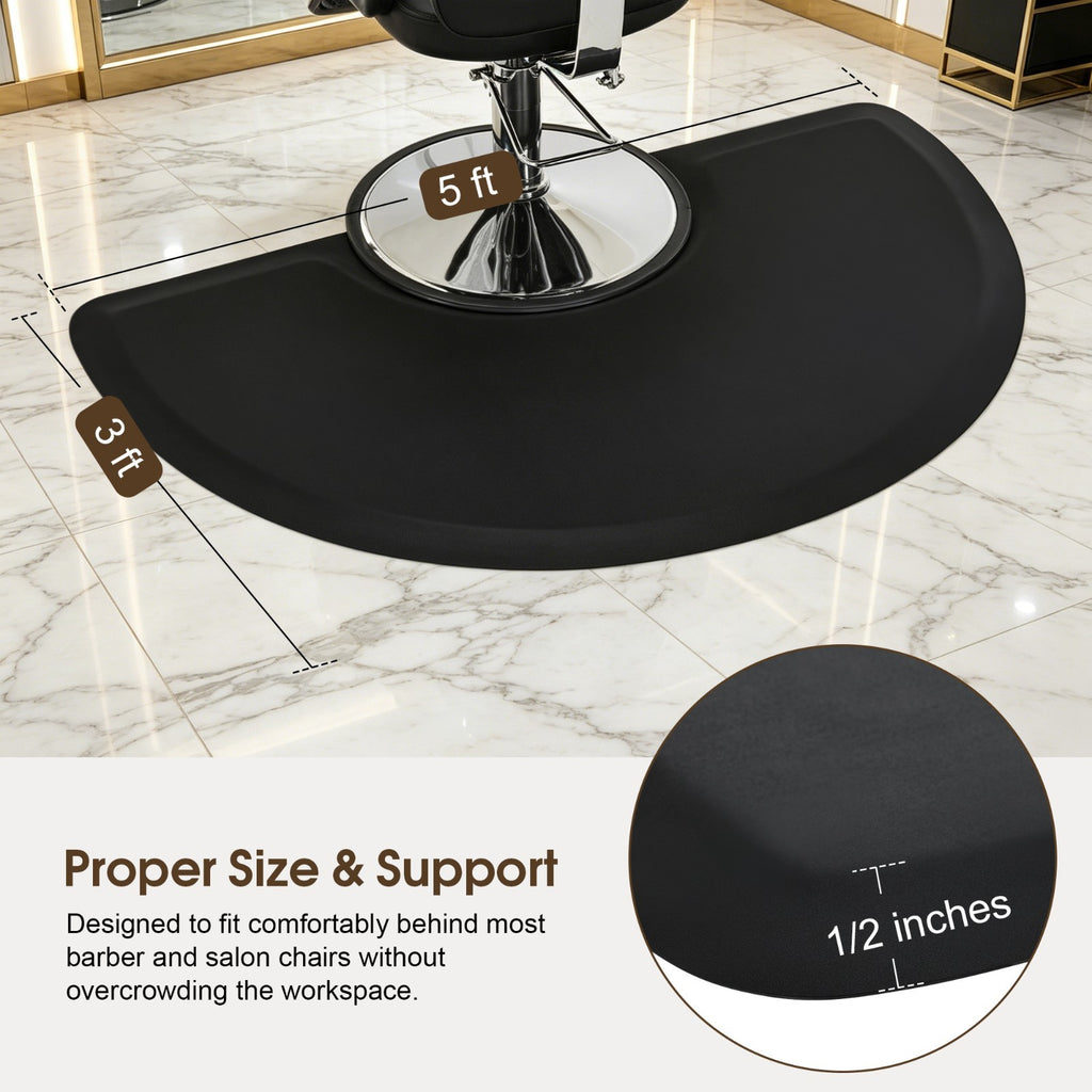 Salon Anti-Fatigue Floor Mat 3'x5' for Barber Chairs & Workstations