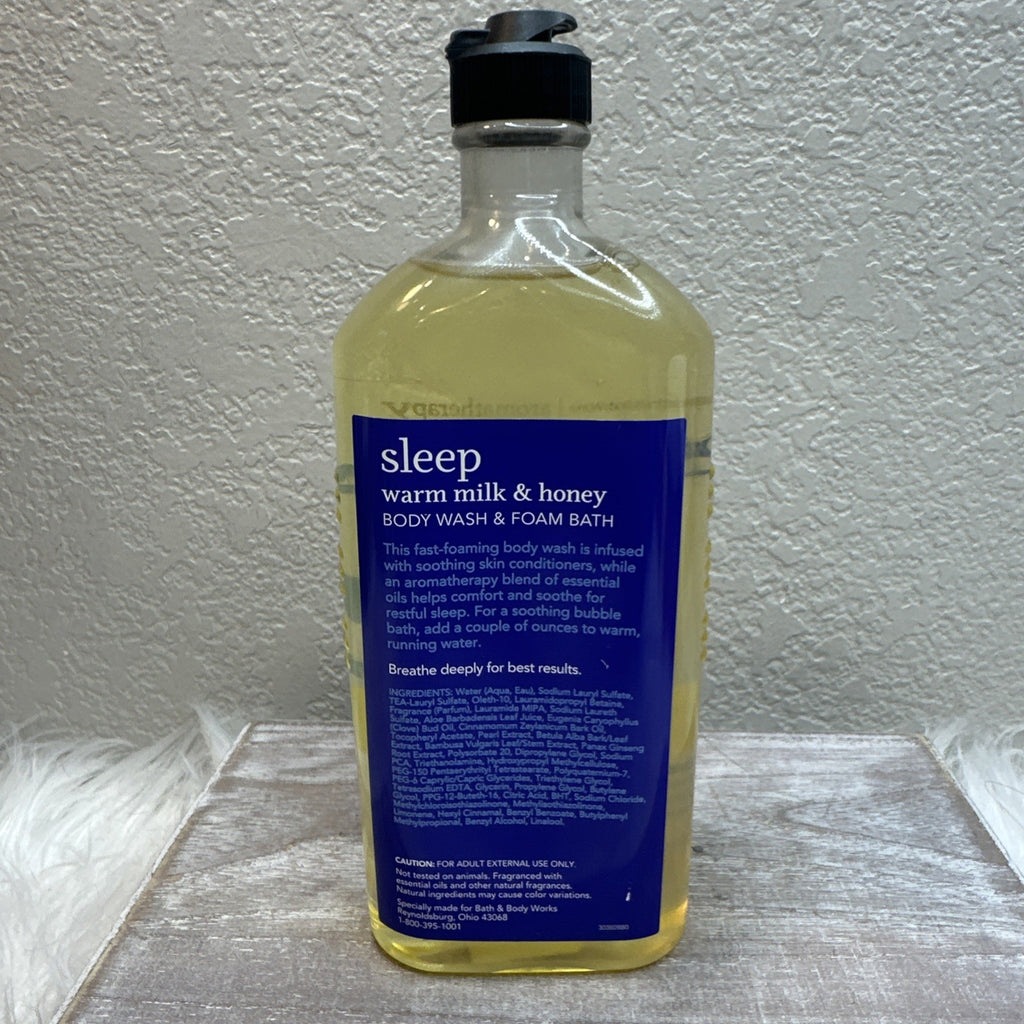 Aromatherapy Sleep Warm Milk Honey Shower Foam - Bath & Body Works