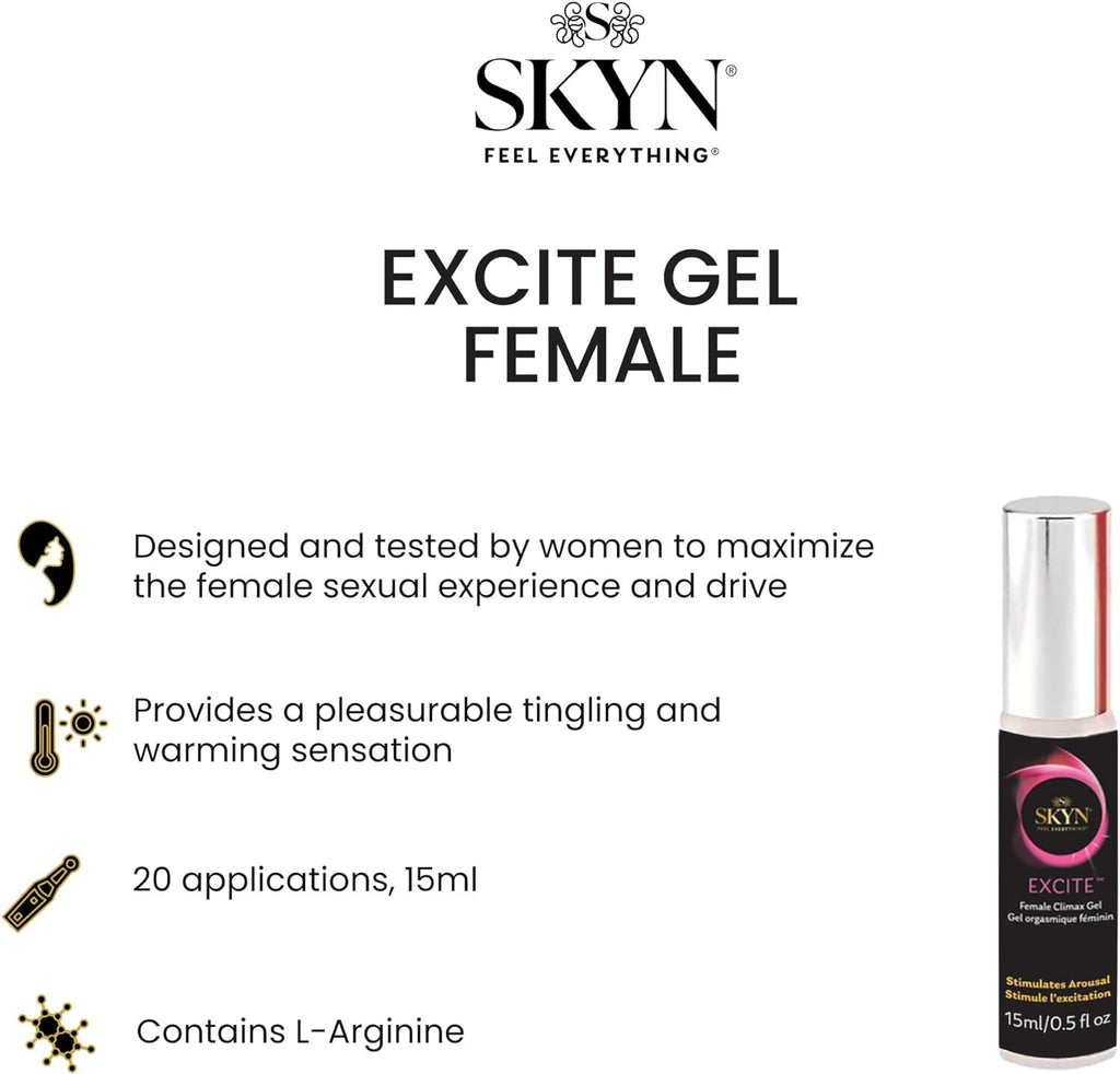 Female Sexual Stimulating Gel - Warming & Tingling Libido Enhancer, 0.5 Ounce