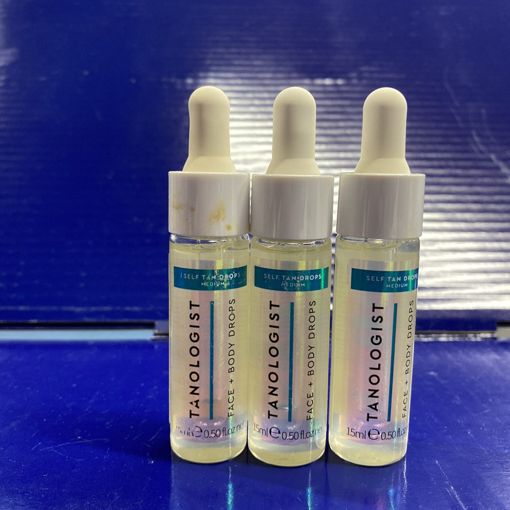Self Tanning Drops for Face and Body - Medium 3-Pack 0.5 Fl Oz