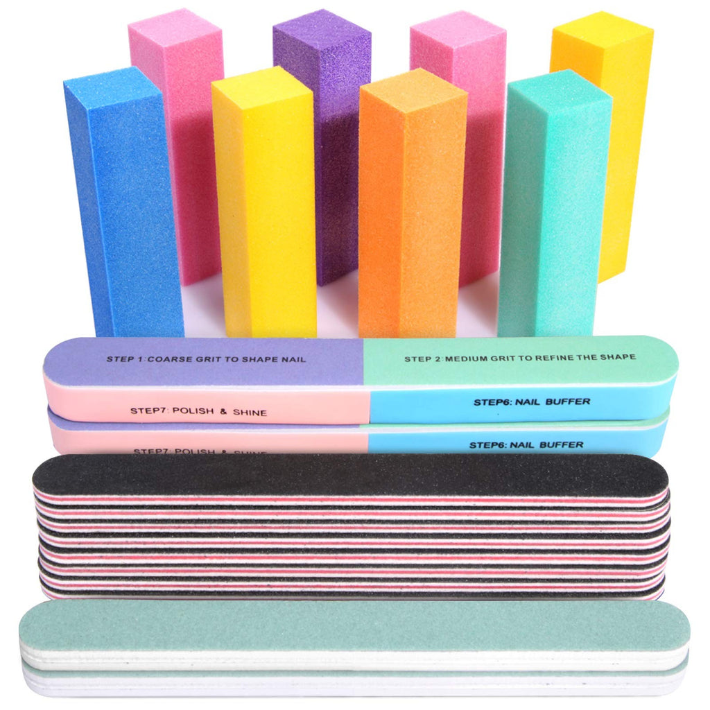 Professional Nail Files Buffers 20-Piece Manicure Tool Kit