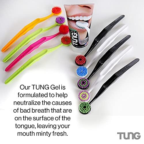 Tongue Cleaner and Breath Freshening Gel Kit - Bad Breath Odor Eliminator