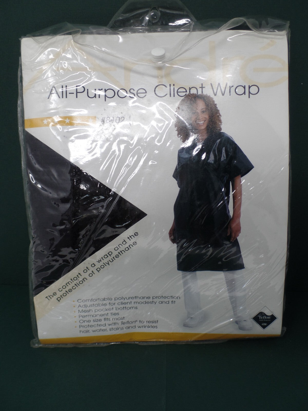 All Purpose Hair Client Wrap - Adjustable Black Teflon Hair Protector