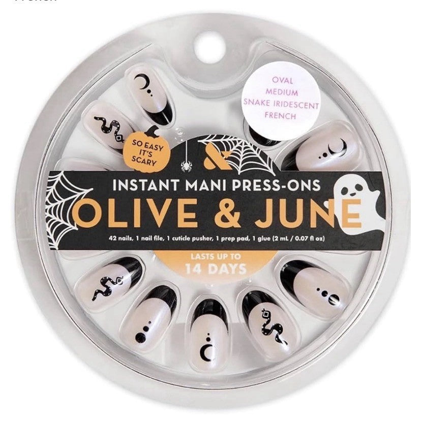 Olive & June Press-On Nail Glue for Fake Nails Halloween Set 42 Pieces