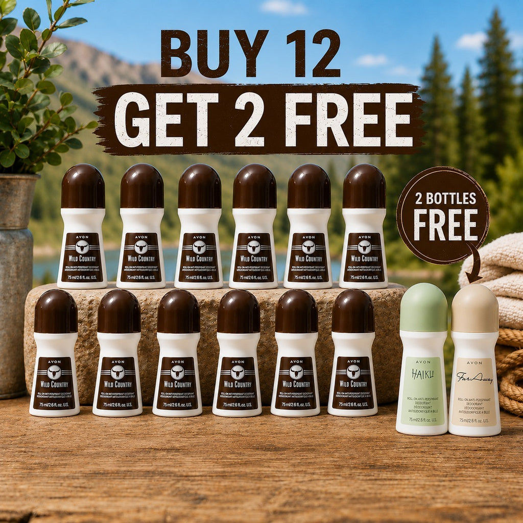 12+2 Free Avon Wild Country Roll-On Deodorant Total 14