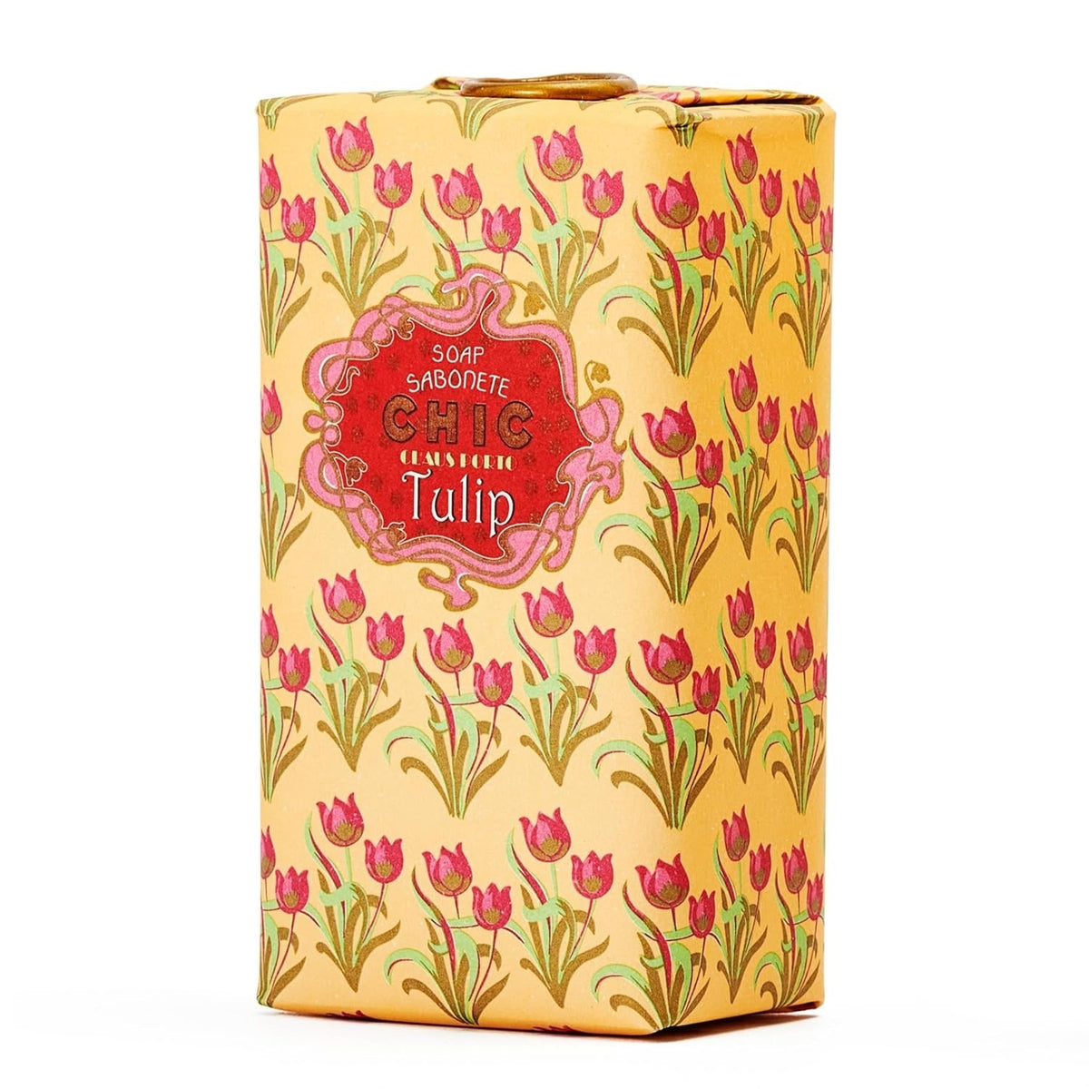 Claus Porto Chic Tulip Bar Soap 5.3 oz - Delicate Skin Cleansing & Moisturizing