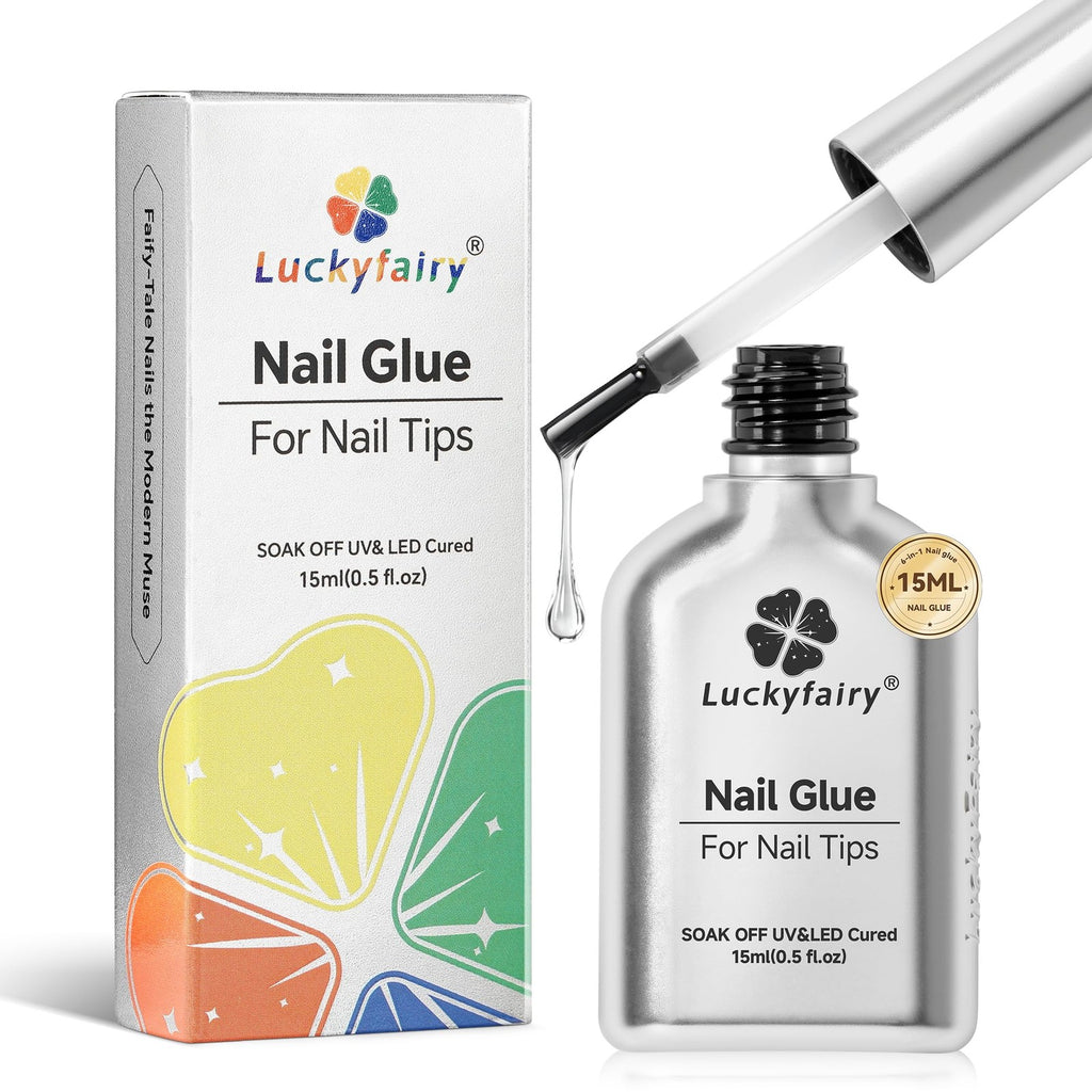 Super Strong Clear Nail Glue Gel 15ml for Nail Tips & Extensions