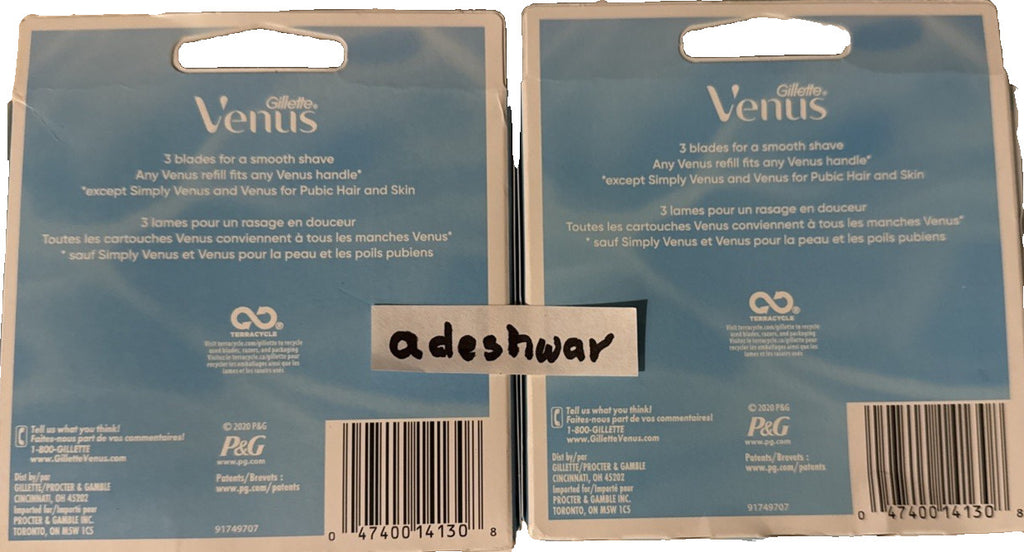 Gillette Venus Smooth 3-Blade Razor Cartridges - 16 Pack, Free Shipping USA