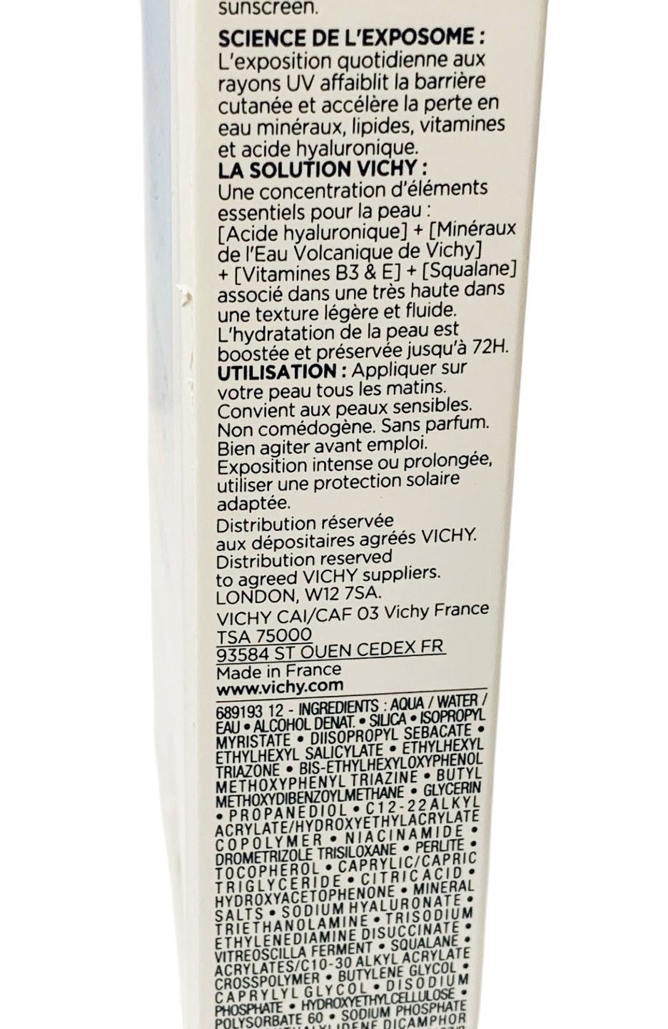 Vichy Mineral 89 SPF50+ Daily Moisturizer with Hyaluronic Acid 50ml