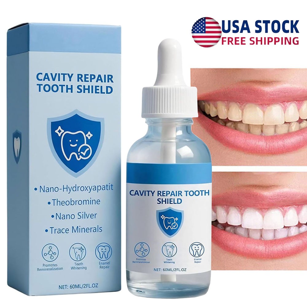 Cavity Repair Tooth Shield Liquid - Enamel Restoration & Whitening 2 fl oz