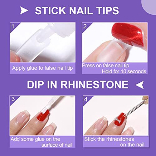Professional Acrylic Nail Glue 7ML Fast-Drying Adhesive for False & Natural Nails