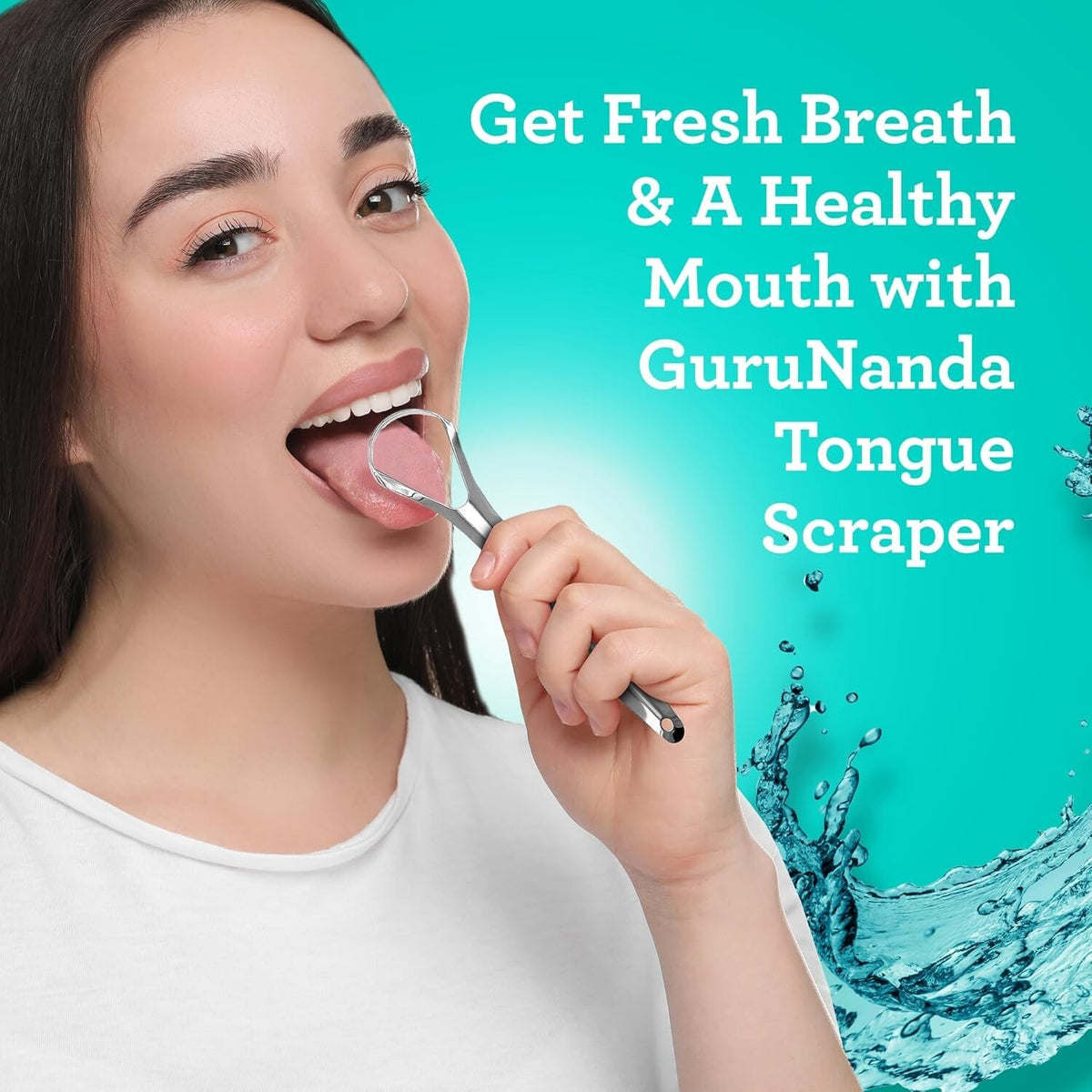 Stainless Steel Tongue Scraper 2 Pack with Travel Case - Oral Hygiene Tool