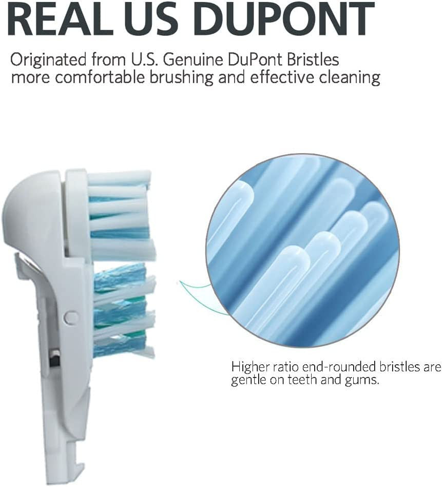 Sensitive Replacement Toothbrush Heads for Oral-B Power Brushes – 8 Pack