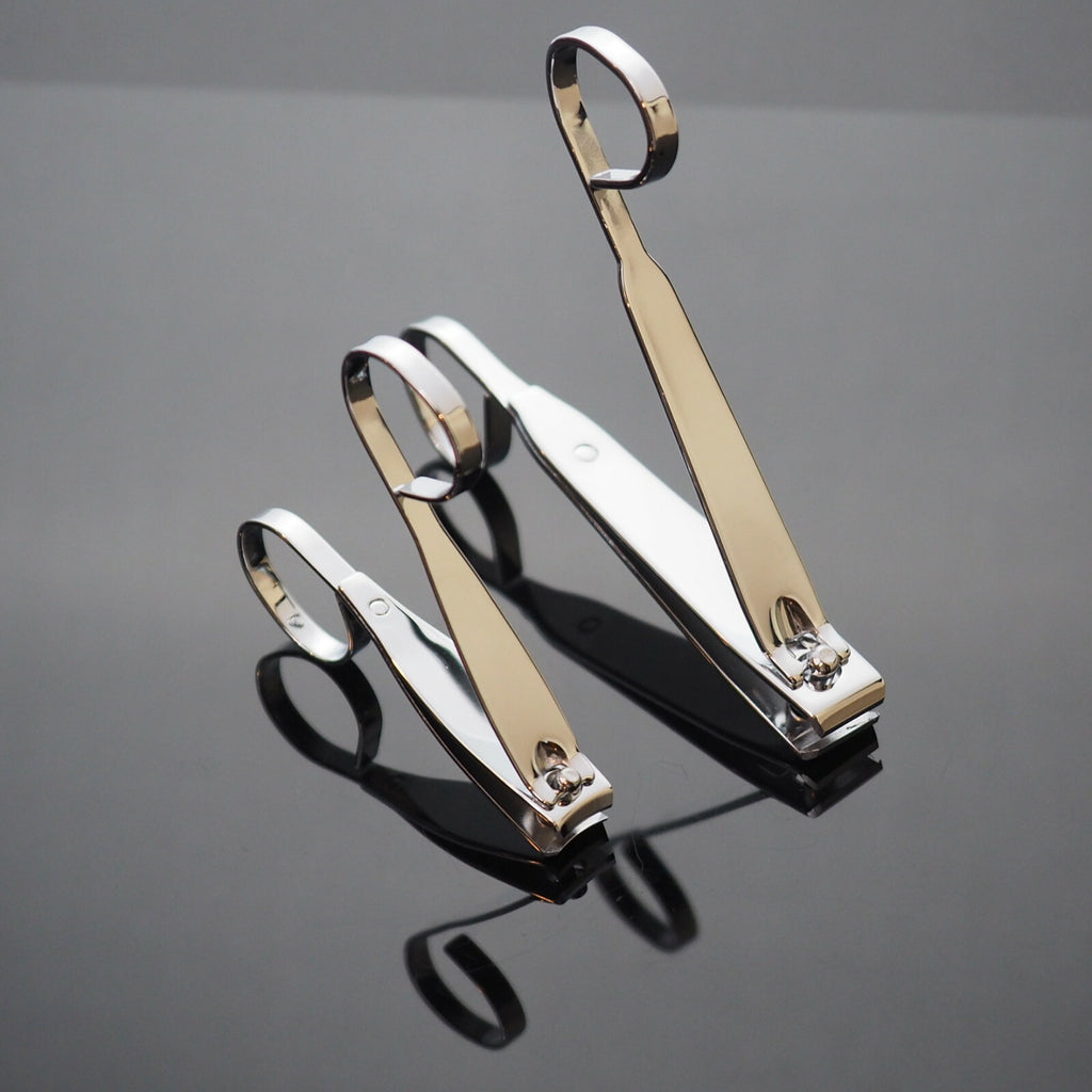 Stainless Steel Toe and Finger Nail Clippers Set - Large & Small EZ Grip Handles