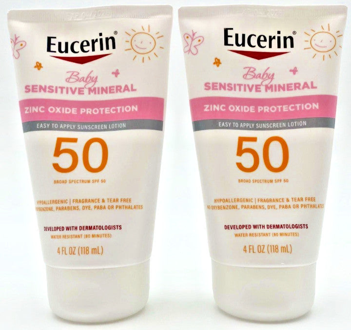 Mineral Baby Sunscreen Lotion SPF 50 - Broad Spectrum, Zinc Oxide, 4 oz