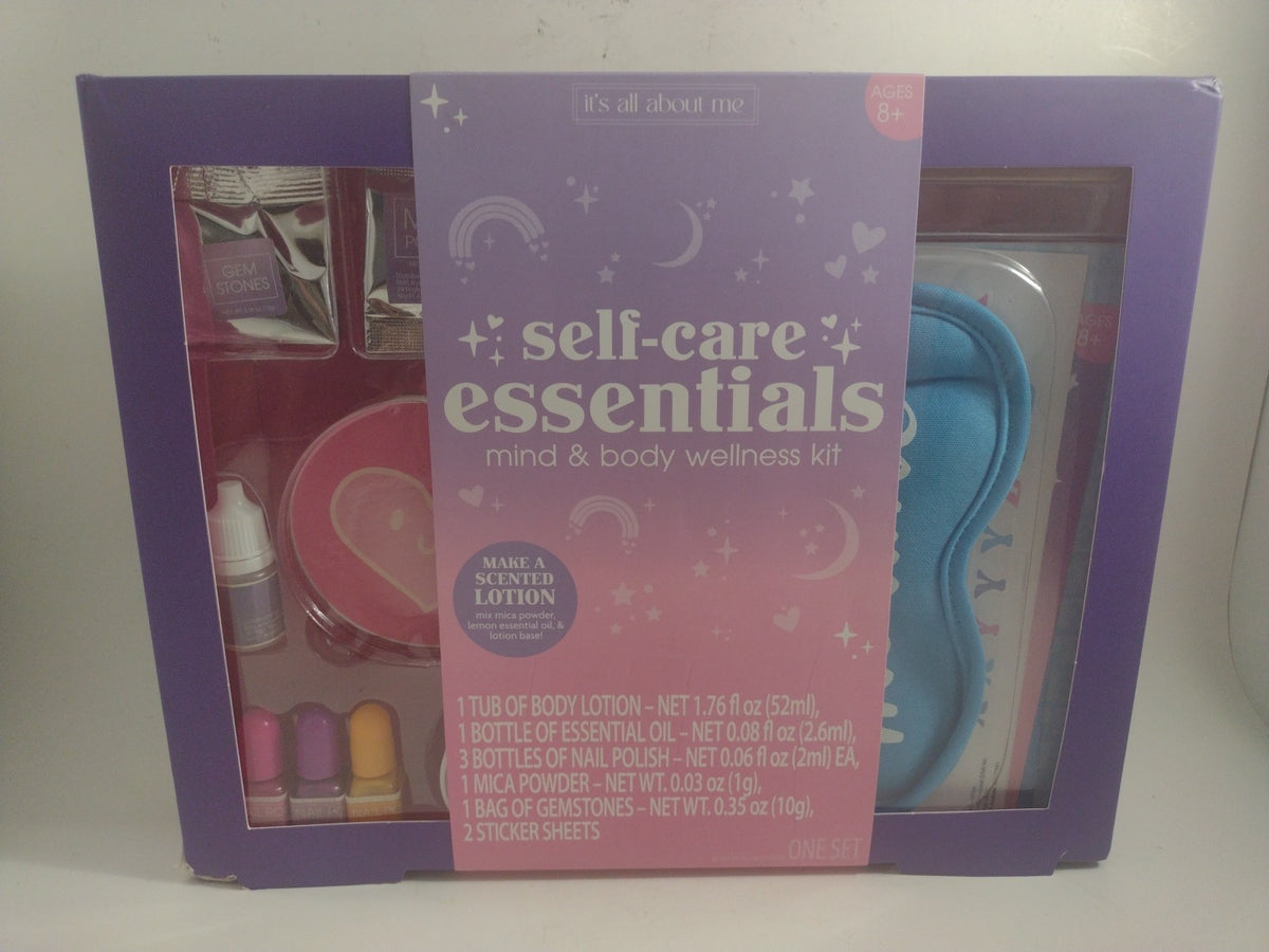 Self-Care Gift Set with Lemon Scented Lotion and Nail Kit - All About Me