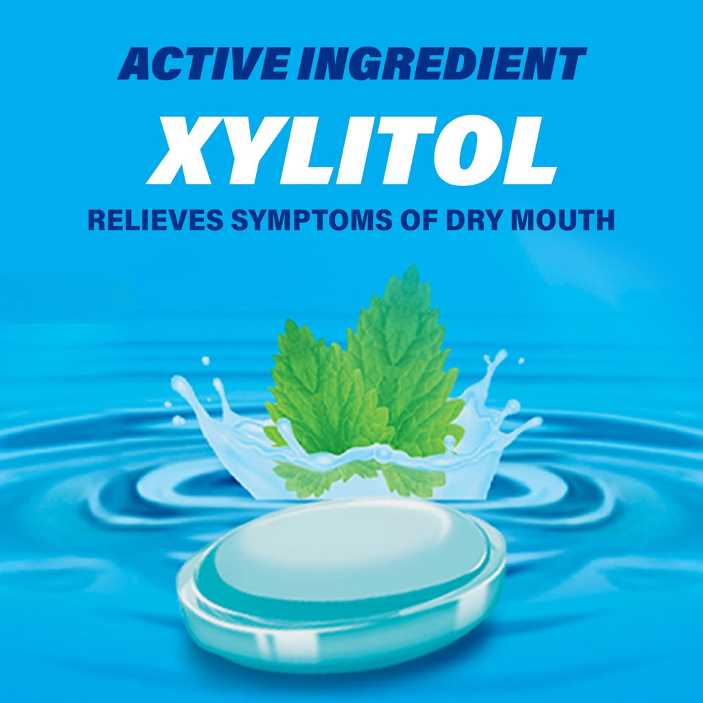 Dry Mouth Lozenges with Xylitol - Soothes, Moisturizes & Freshens Breath, Mint Flavor