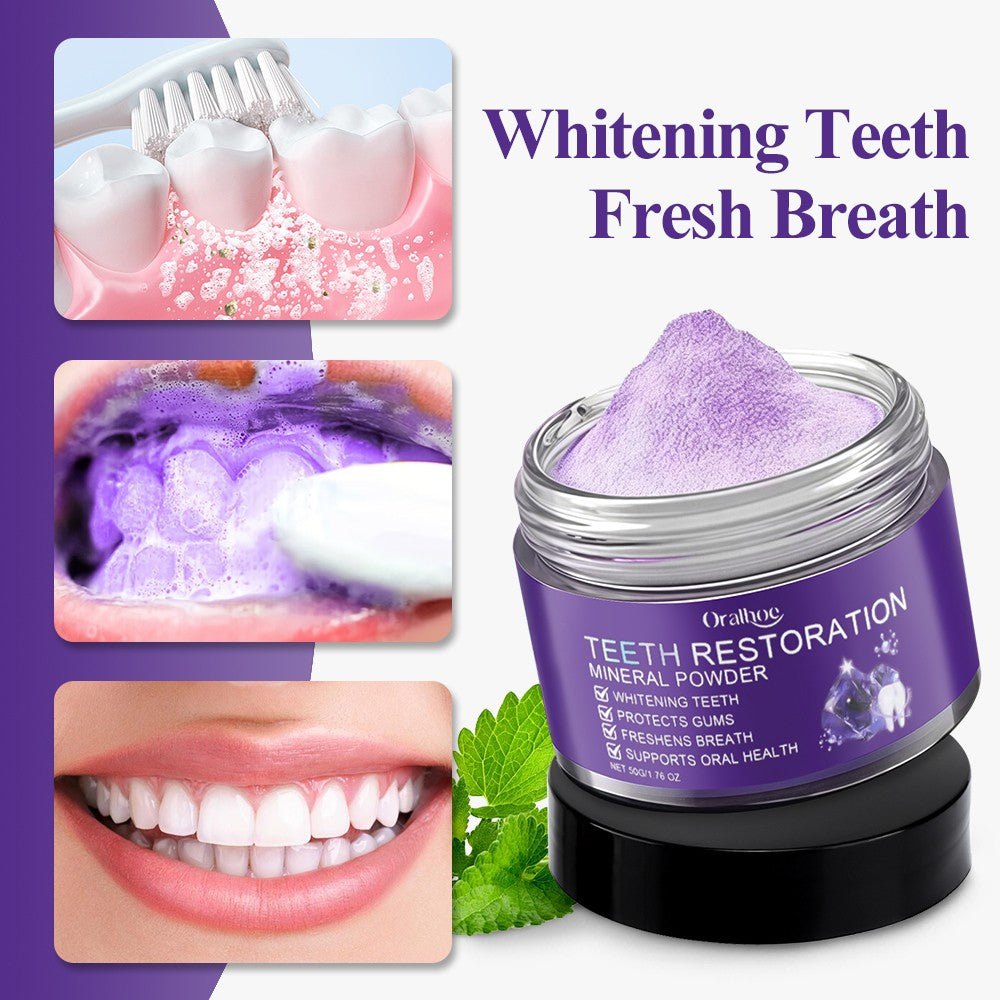 Purple Powder - Mineral Tooth Restorer for Bright Smile & Fresh Breath