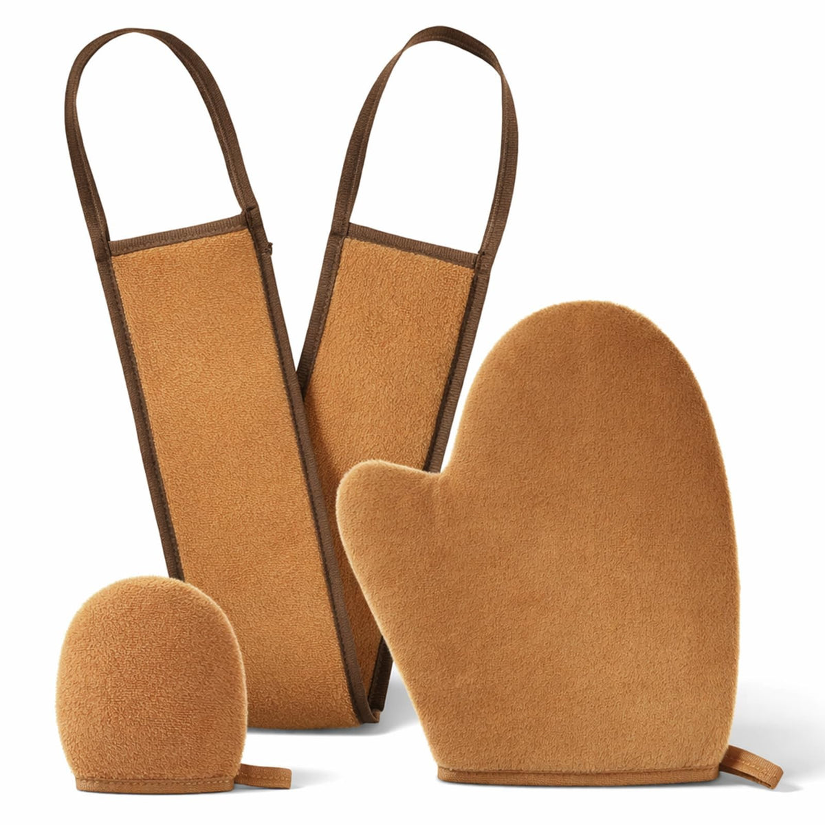 Self Tanner Mitt Applicator Kit 3-Piece Reusable Sunless Tanning Set