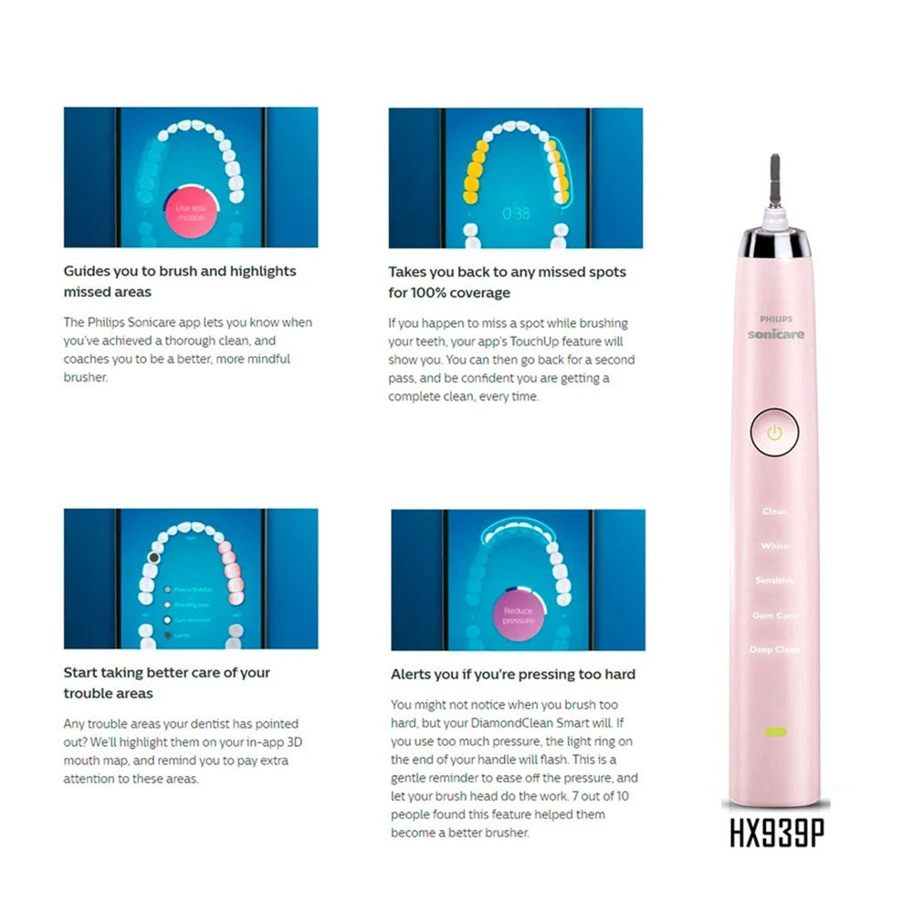 Electric Toothbrush Handle for Philips Sonicare DiamondClean HX939P HX9360