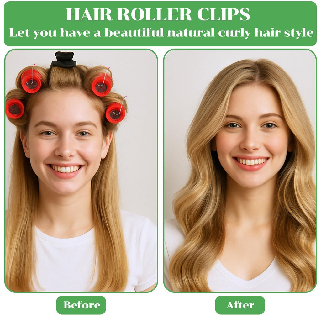 Hot Roller Clips 24 Pack - Hair Curling Tool Accessories for All Sizes