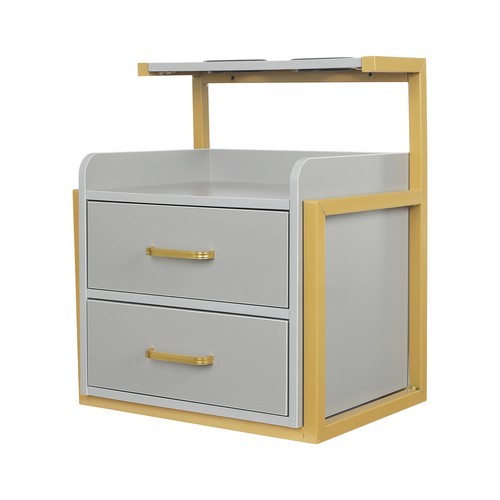 Wall Mounted Salon Storage Cabinet with Drawers for Spas and Barbershops