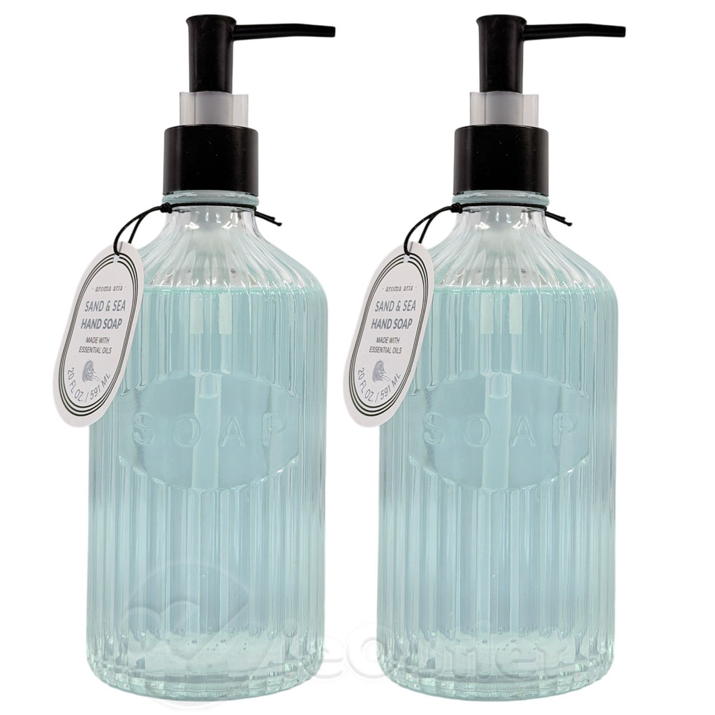 Essential Oil Hand Wash Liquid Soap - Sand & Sea, 20 oz, 2-Pack