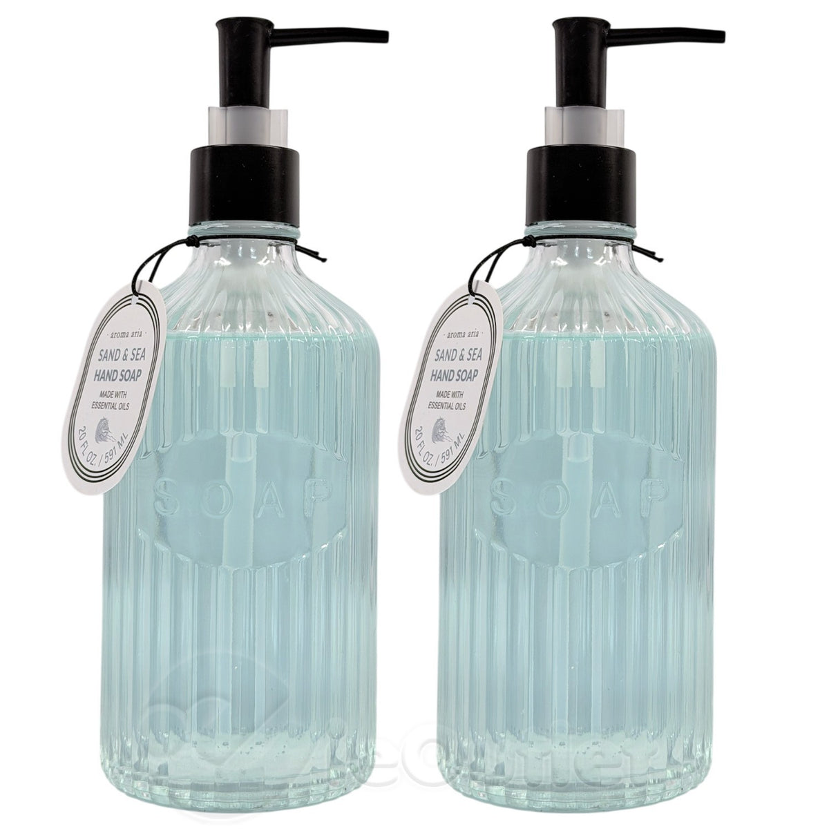 Essential Oil Hand Wash Liquid Soap - Sand & Sea, 20 oz, 2-Pack