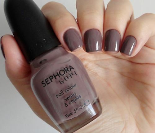 2-Pack Neutral Purple Grey Taupe Nail Polishes - Long-Lasting & Chip-Resistant