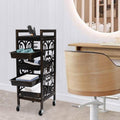 Salon Rolling Storage Trolley with 5 Tiers and Vintage Design - Barber Organizer Cart