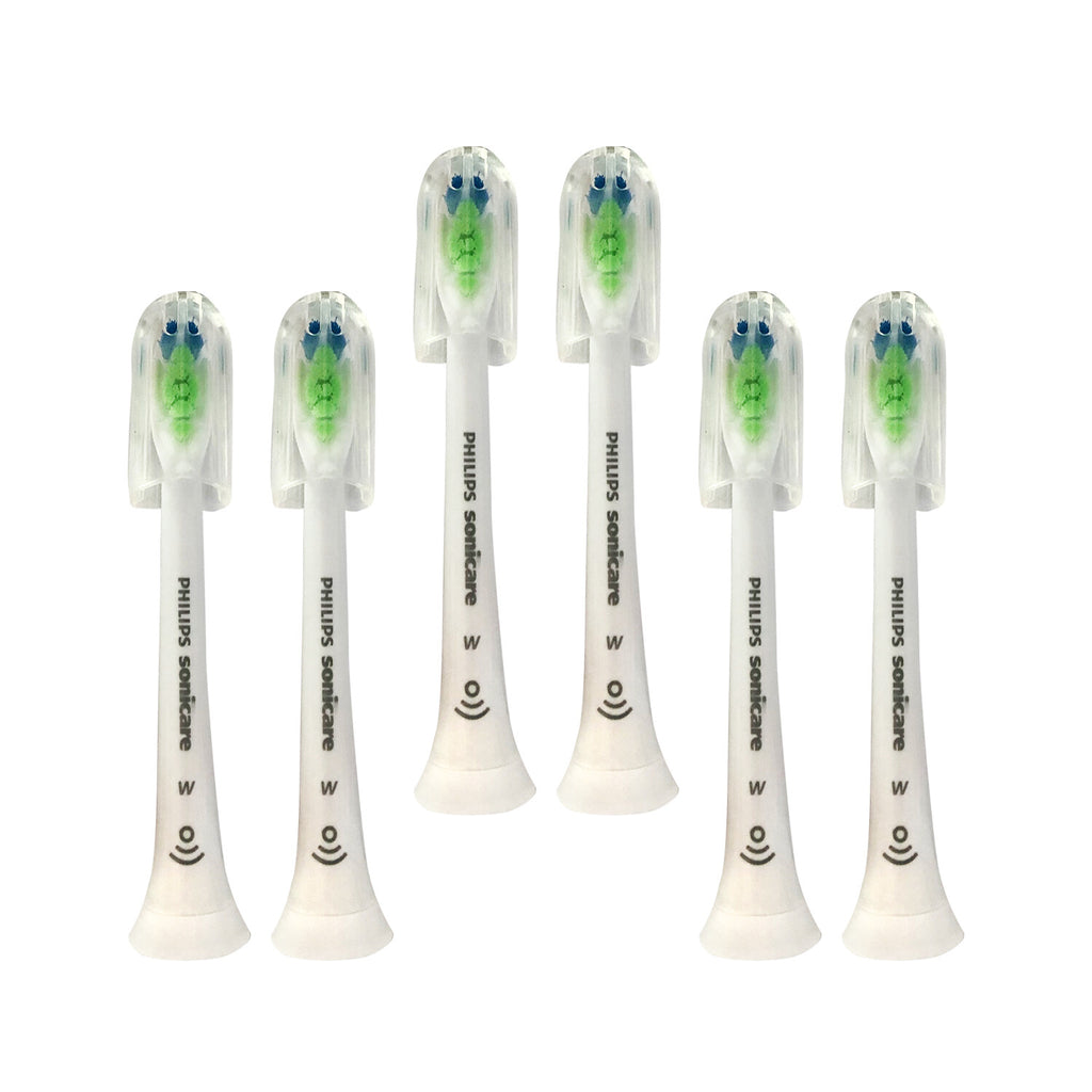 6x Philips Sonicare DiamondClean W Replacement Brush Heads White