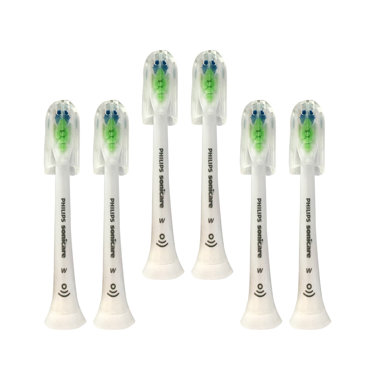 6x Philips Sonicare DiamondClean W Replacement Brush Heads White