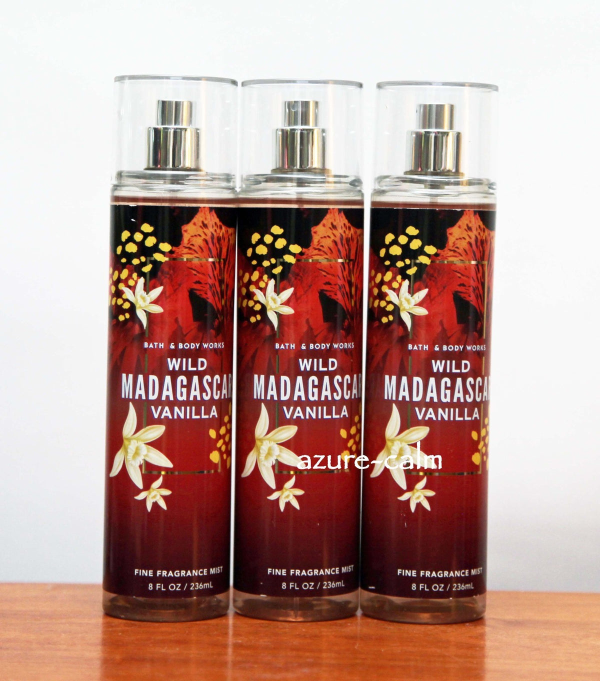 Wild Madagascar Vanilla Body Fragrance Mist Set - 8 oz x 3